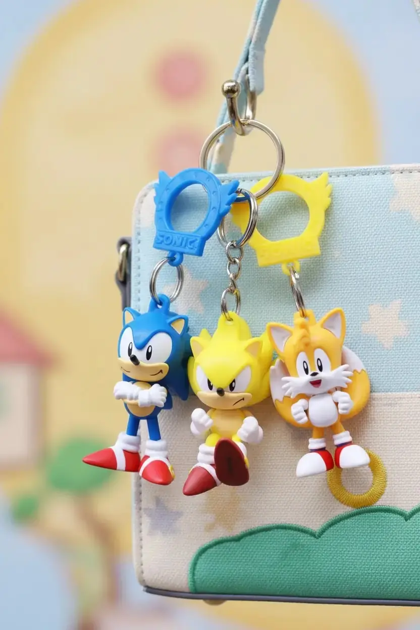 Sonic the Hedgehog Sürpriz Anahtarlık ve Çanta Askısı – Koleksiyonluk Blind Box Figür Aksesuar