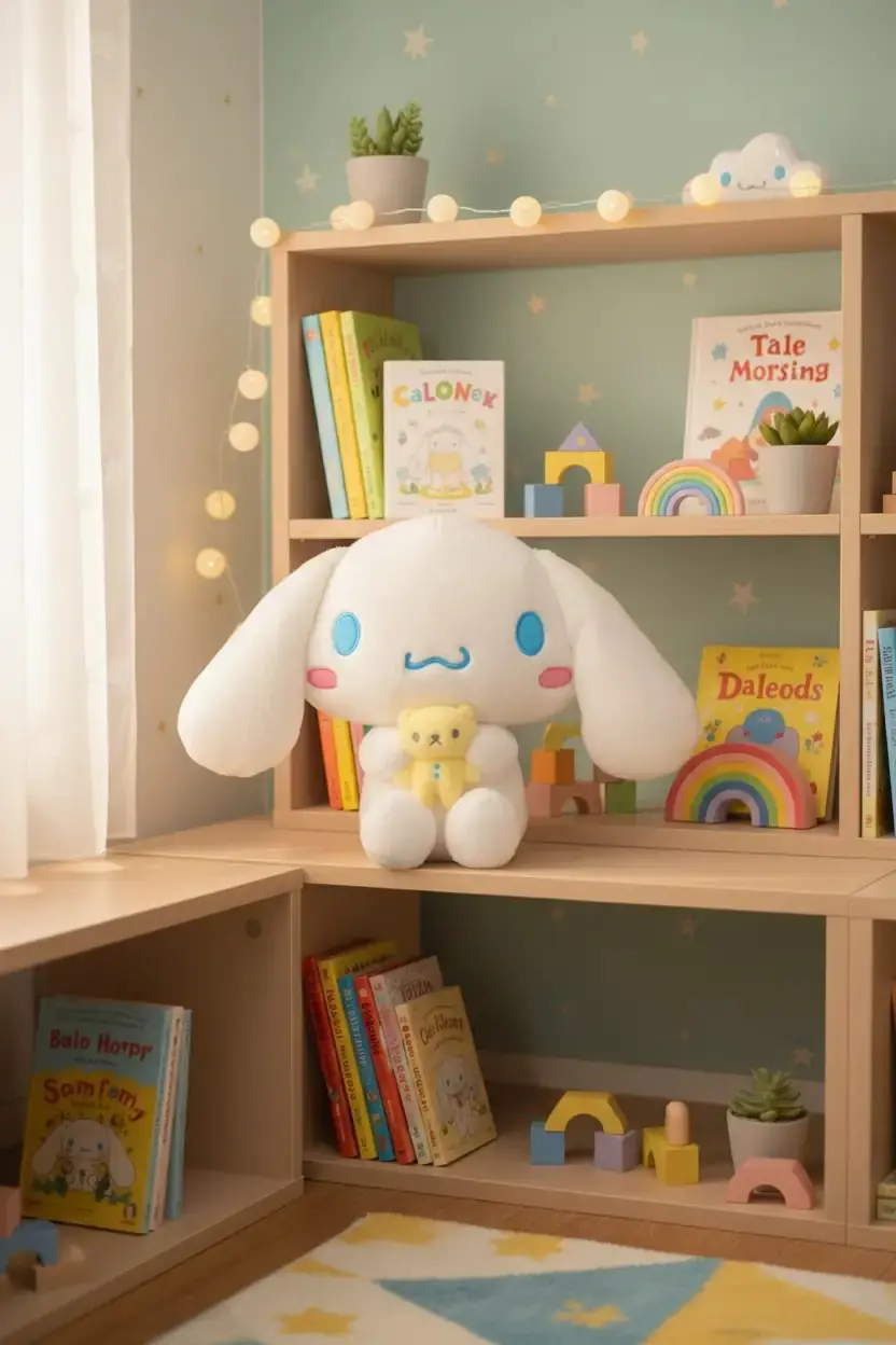 Sanrio Lisanslı Cinnamoroll Peluş Oyuncak 28 Cm – Oturan Yumuşacık Arkadaşlı Tasarım