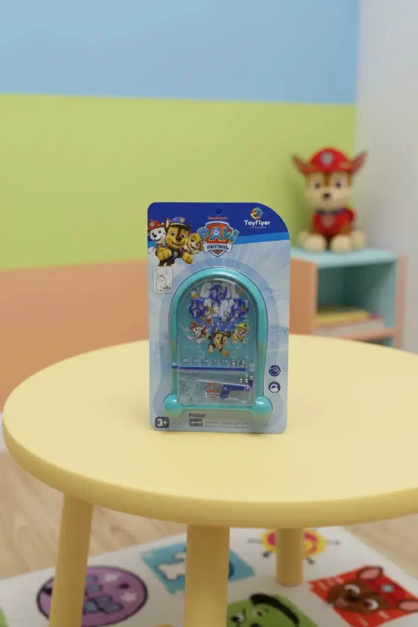 Lisanslı Paw Patrol Pinball Oyun Seti Kompakt Taşınabilir Blister Paket