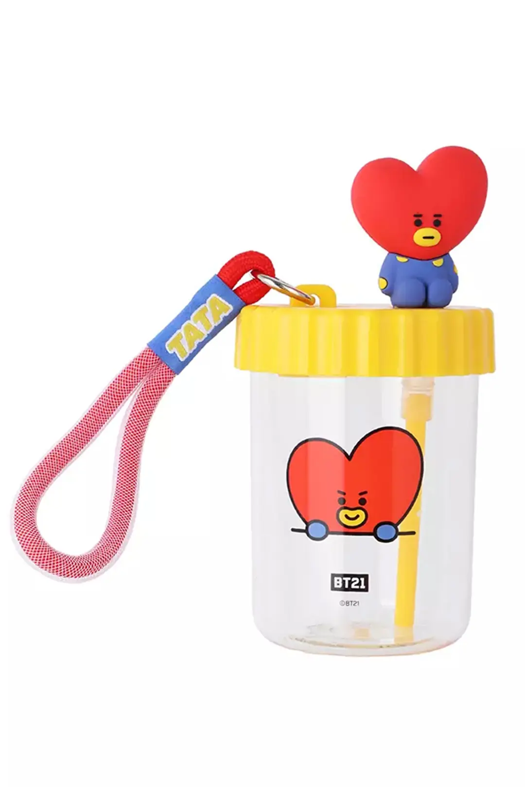 BT21 Lisanslı Süslemeli ve Askılı Plastik Şişe (520mL) - Tata