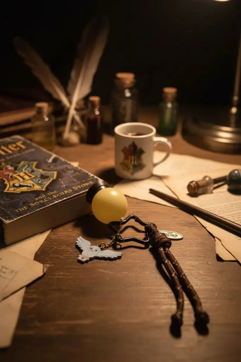 Harry Potter Lisanslı Çinko Alaşımlı Hedwig Anahtarlık – Dayanıklı & Şık
