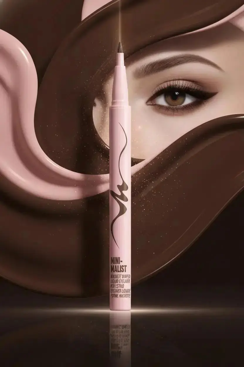 Minimalist Serisi Kesik Uçlu Eyeliner (03 Kızıl Kahve)