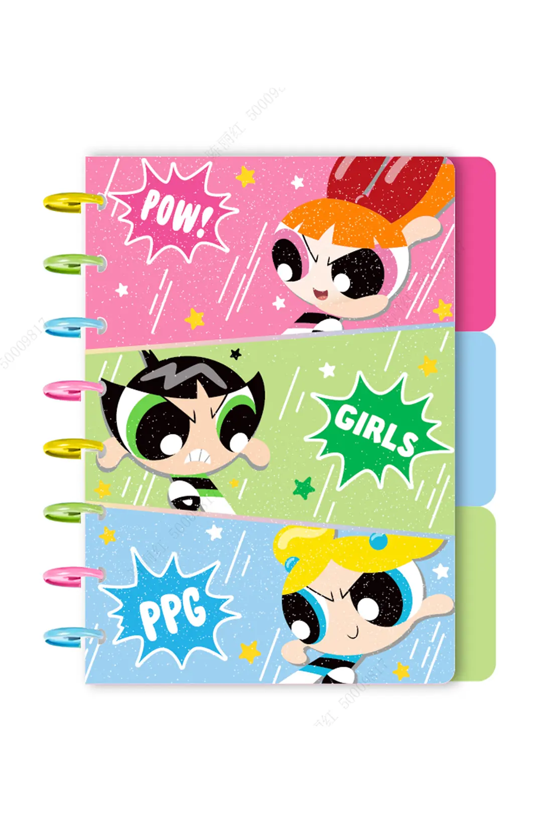 Powerpuff Girls Lisanslı Sert Kapak Spiralli Defter 80 Yaprak 21.4 Cm