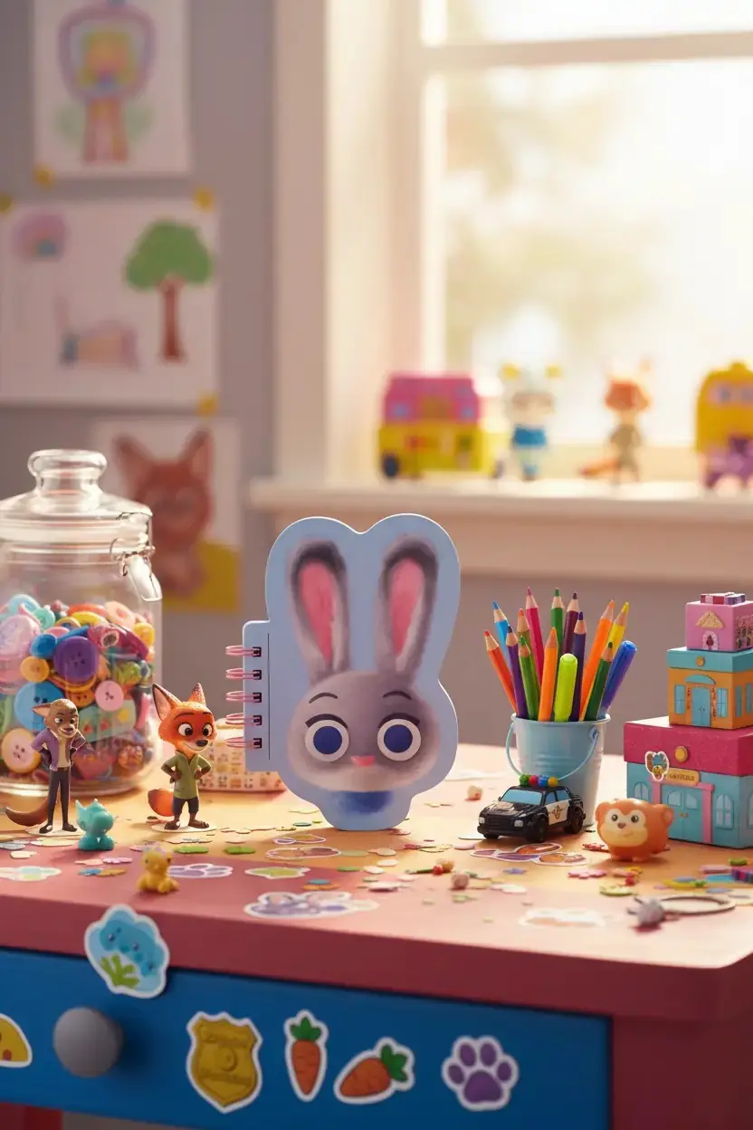 Disney Zootropolis Lisanslı Judy Hopps Figürlü Not Defteri 80 Yaprak 11.8 Cm