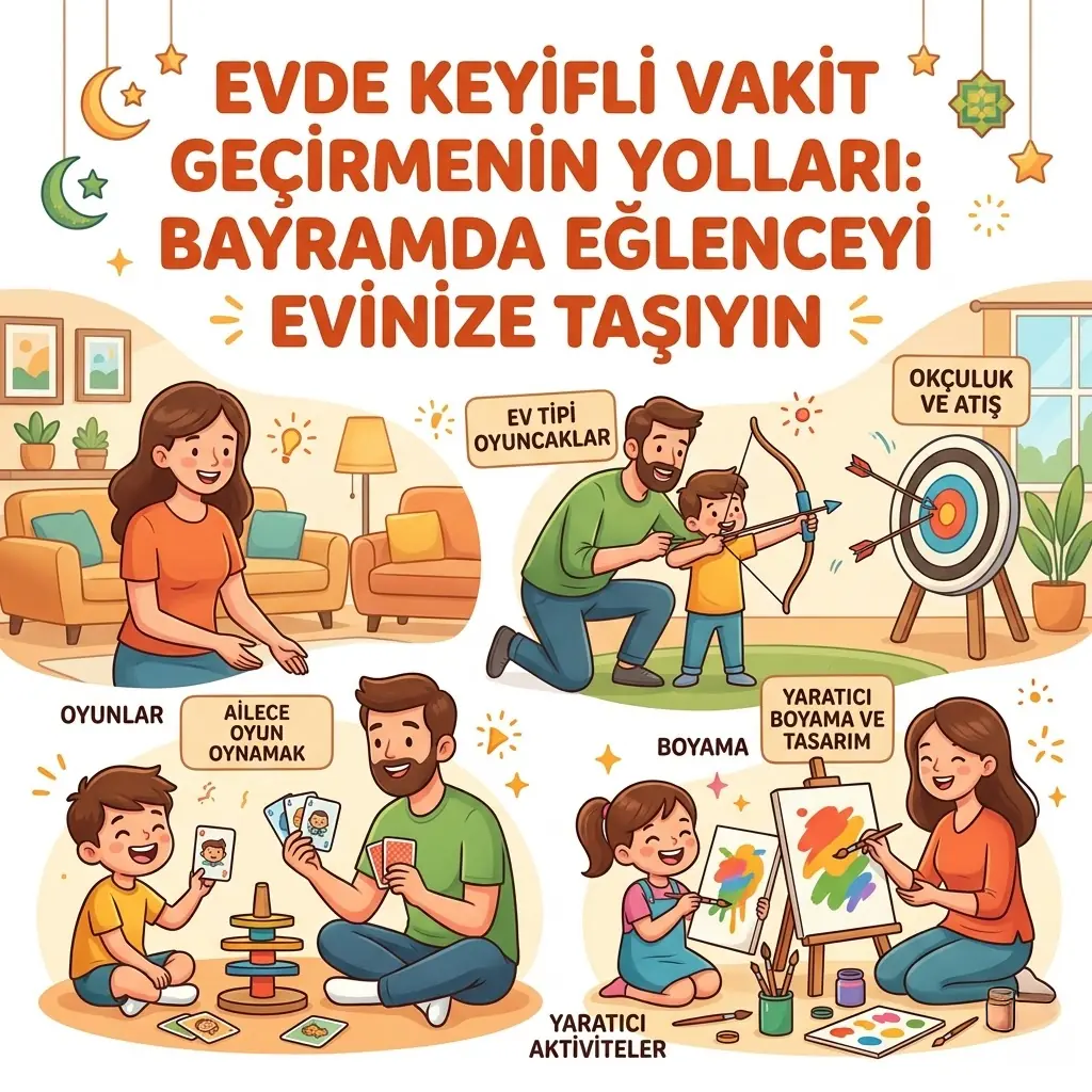 Evde Keyifli Vakit Geçirmenin Yolları: Bayramda Eğlenceyi Evinize Taşıyın