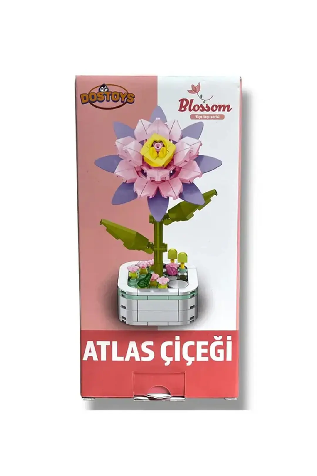 Atlas Çiçeği Mini Çiçek Oyun Bloğu – Dekoratif Birleştirilebilir Hobi Seti