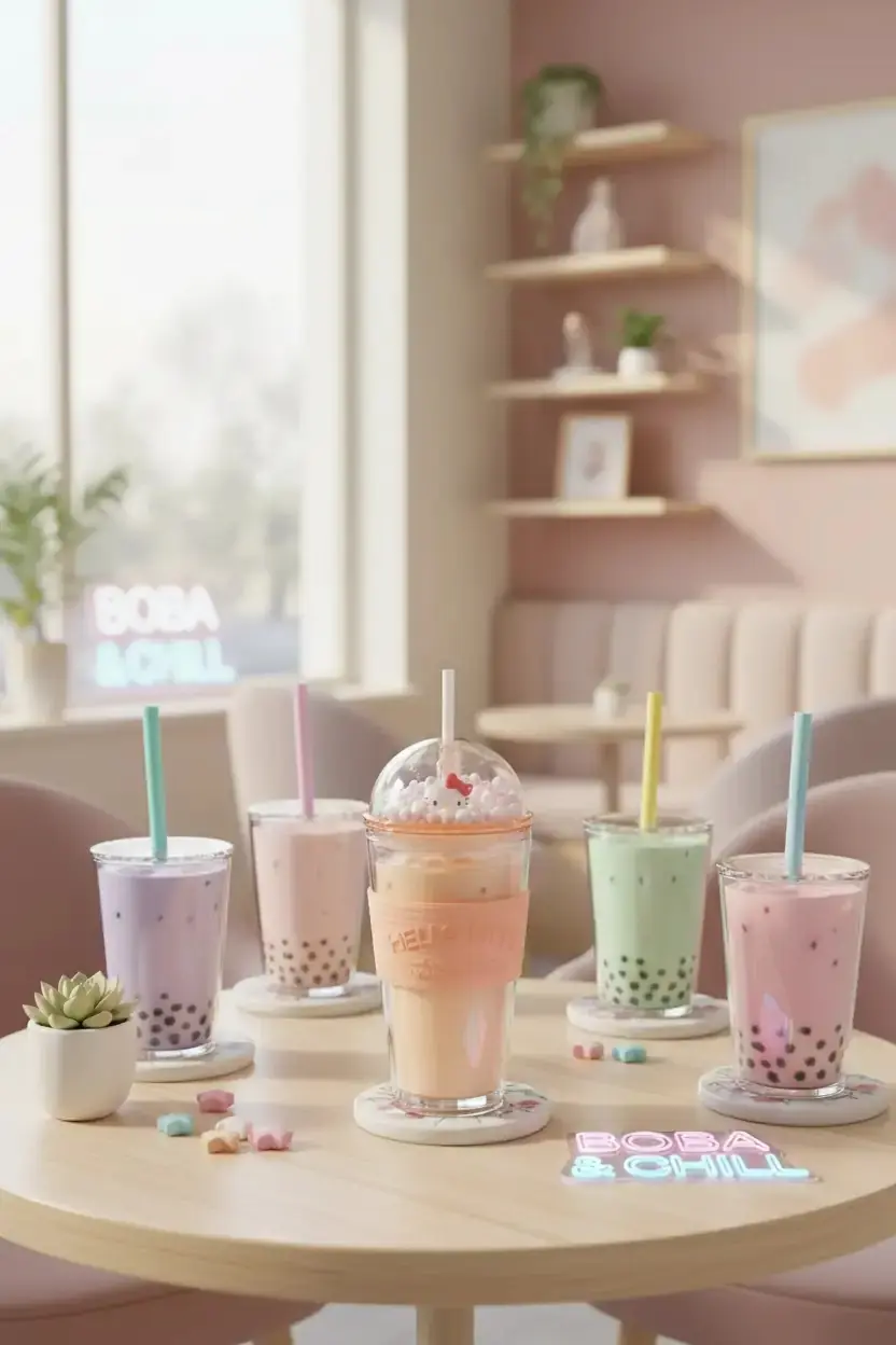 Sanrio Lisanslı Hello Kitty Eğlenceli Parti Serisi Pipetli Plastik Şişe 600 mL