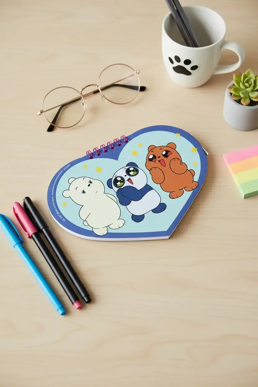 We Baby Bears Lisanslı Figürlü A5 Telli Defter - 80 Yaprak