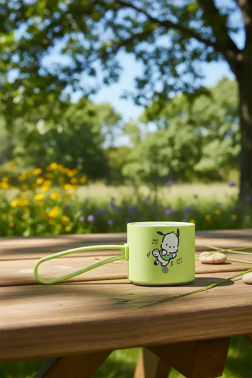 Sanrio Lisanslı Pochacco Taşınabilir Metal Kablosuz Hoparlör