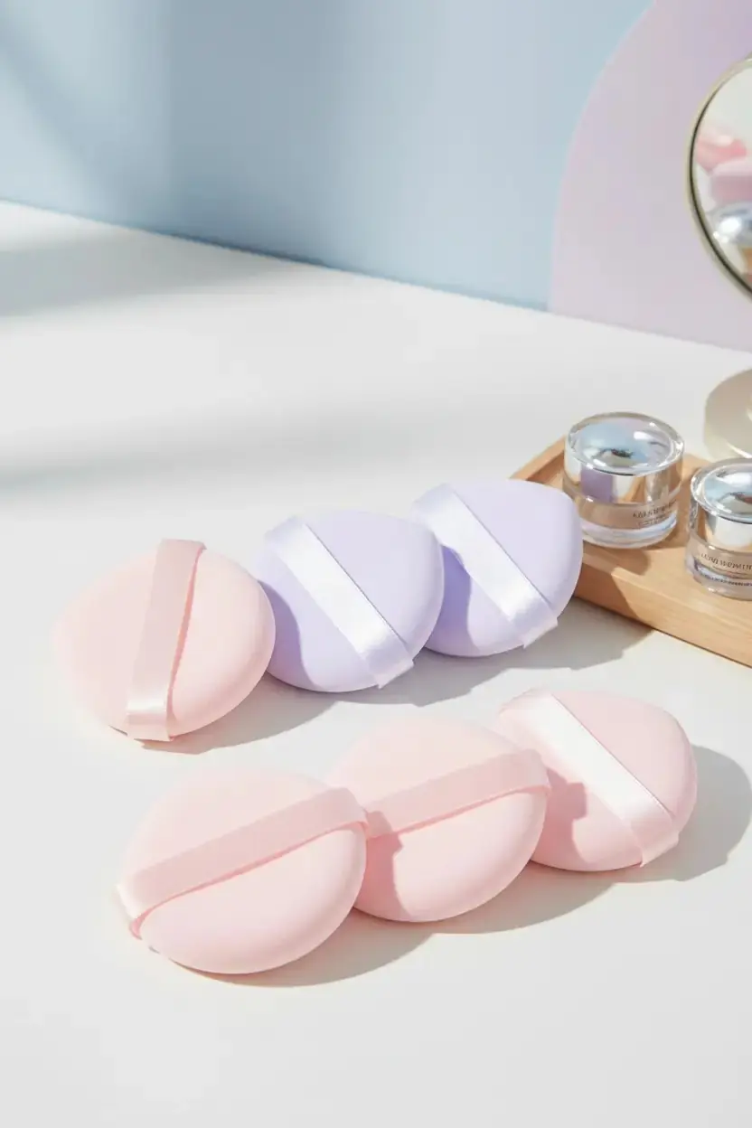 Miniso Lisanslı 3'lü Makyaj Pufu Seti Tek Taraflı – Yumuşak Pürüzsüz Uygulama