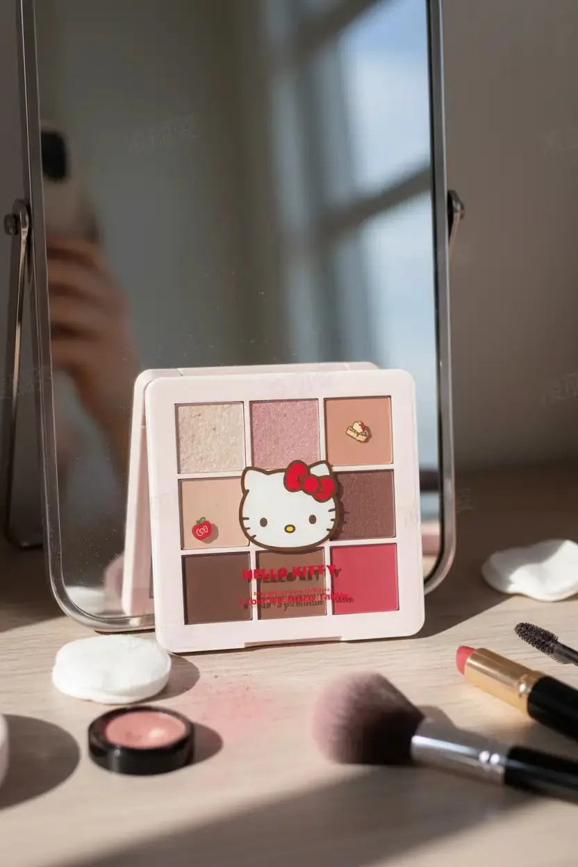 Sanrio Hello Kitty Lisanslı 9 Renkli Far Paleti – 02 Kırmızı Tonları