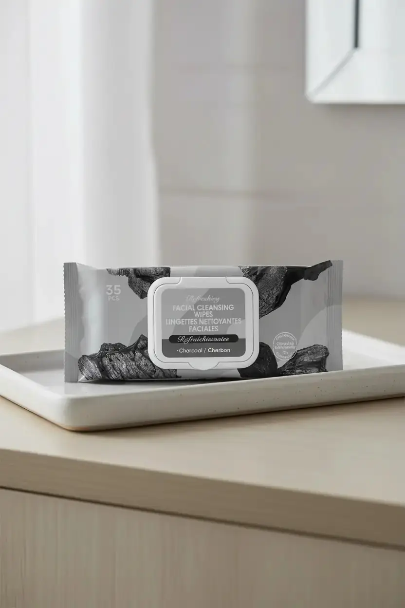 Miniso Lisanslı Kömür Özlü Makyaj Temizleme Mendili Arındırıcı Etki 10 Cm
