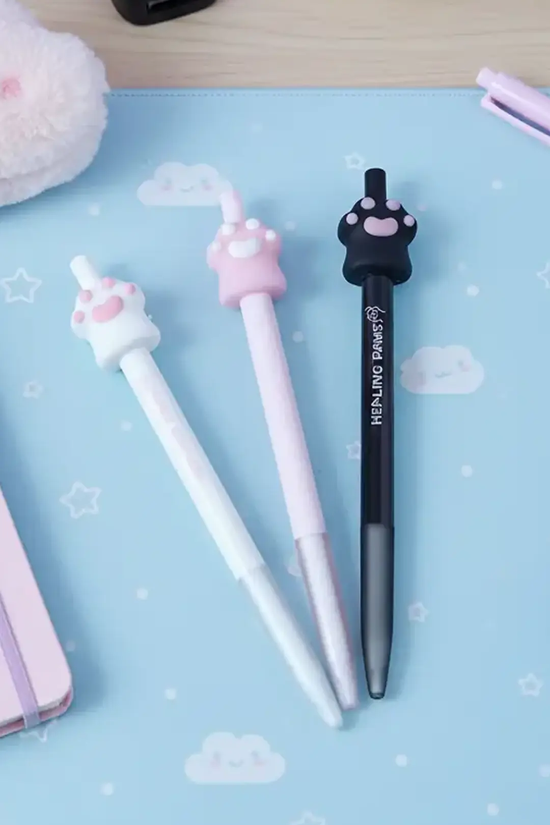 Pati Şekilli Silikon Detaylı Versatil Kalem 0.5 mm