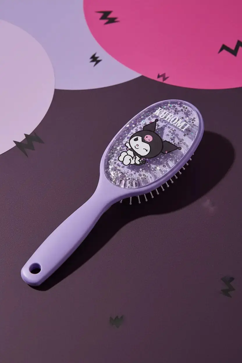 Kuromi Simli Oval Paddle Saç Fırçası