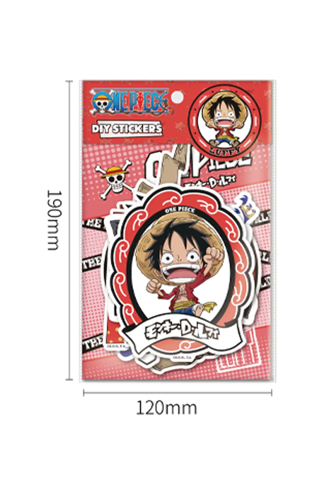 One Piece Klasik Koleksiyonu Dekoratif Çıkartma (Luffy)