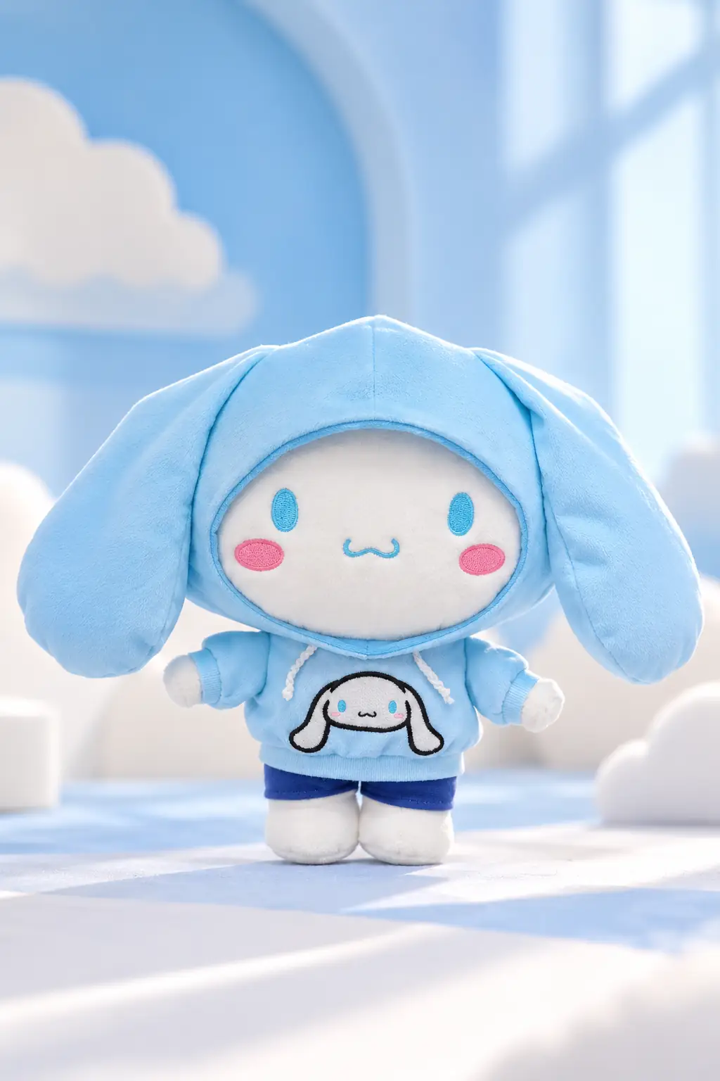Sanrio Lisanslı Cinnamoroll Citywalk Koleksiyonu Peluş Oyuncak 28 cm – Ayakta Tasarım