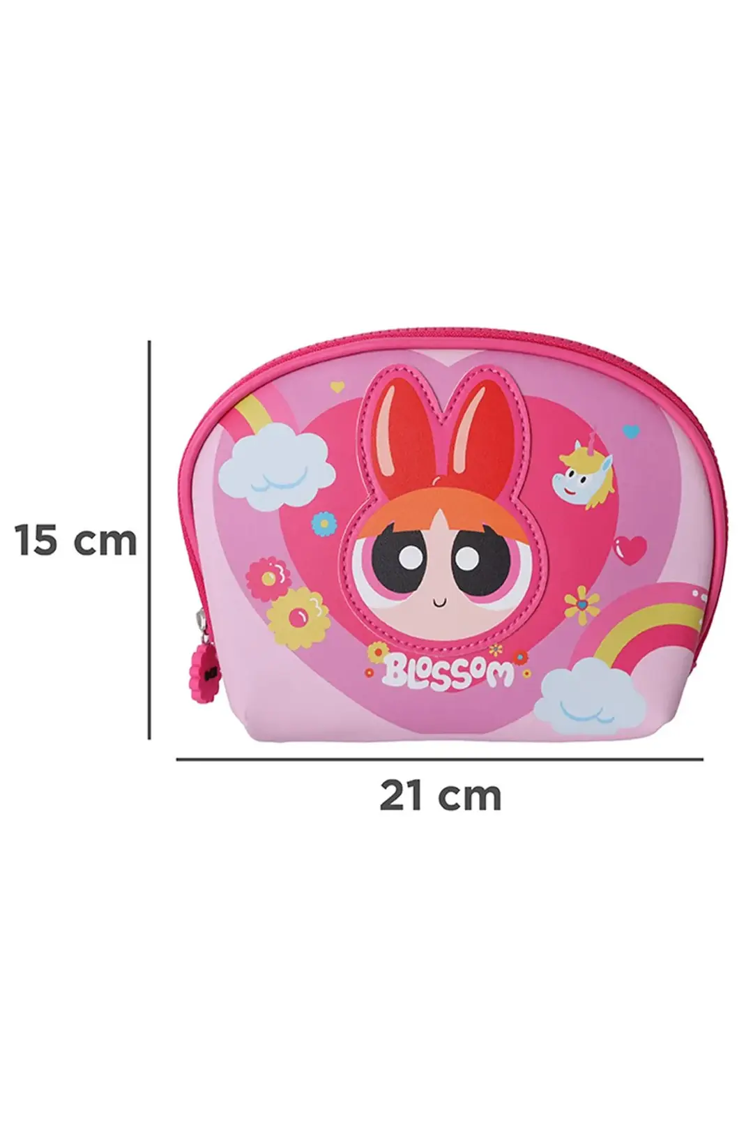 Powerpuff Girls Lisanslı Blossom Oval Kozmetik Çantası – Pembe 21 Cm