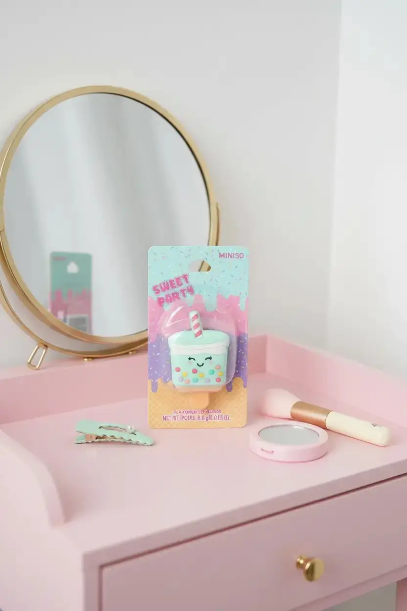 Miniso Lisanslı Tatlı Temalı Sütlü Çay Lip Gloss – Nemlendirici Dudak Parlatıcısı