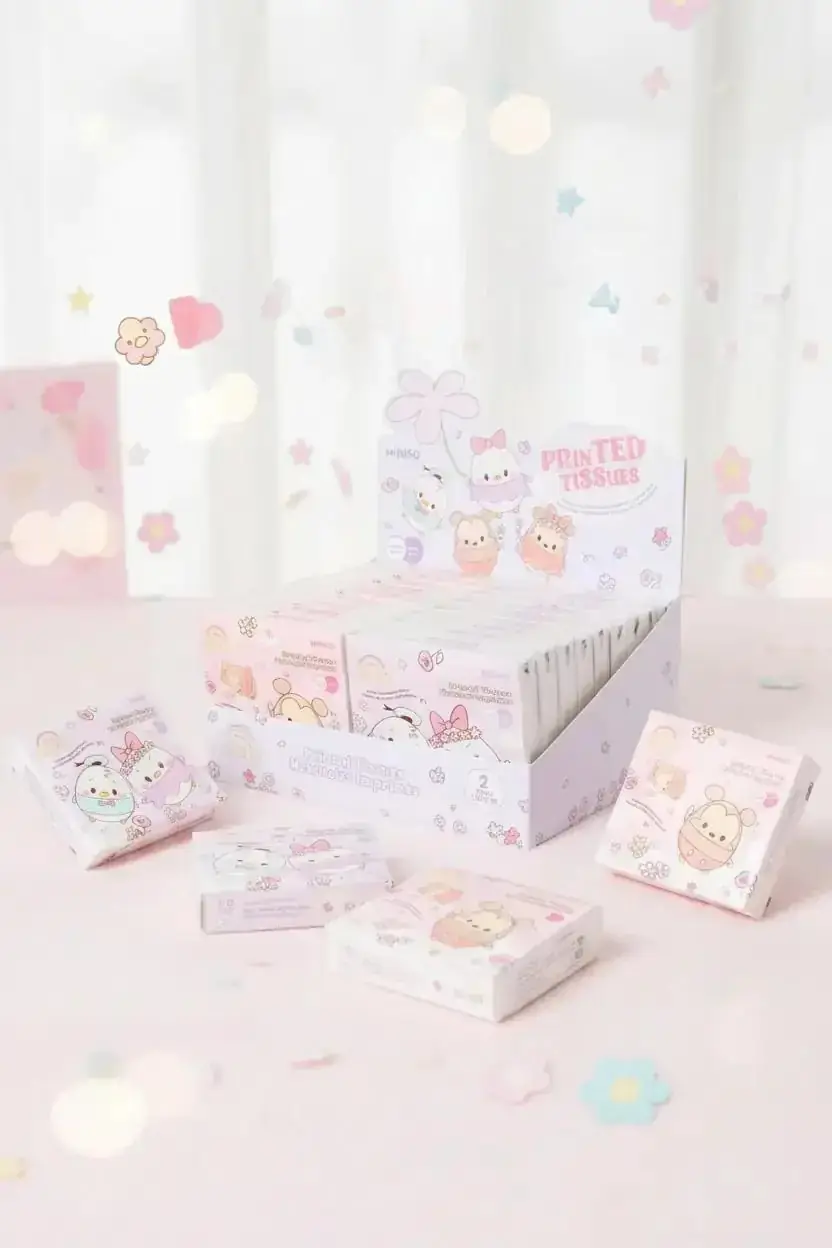 Disney Lisanslı Yumuşak Dokulu Baskılı Kağıt Mendil Ufufy Serisi 40 Yaprak 10,5 cm