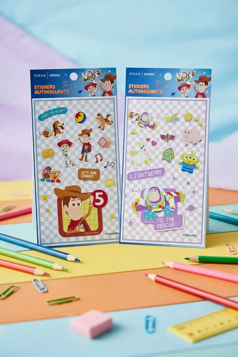 Disney Pixar Lisanslı Koleksiyon Sticker – Renkli Dekoratif Tasarım