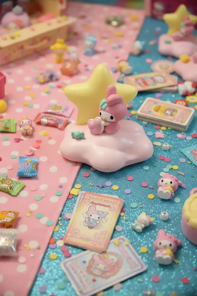 Sanrio Lisanslı My Melody Düş Serisi Led Gece Lambası – Şarjlı & Yumuşak Işıklı