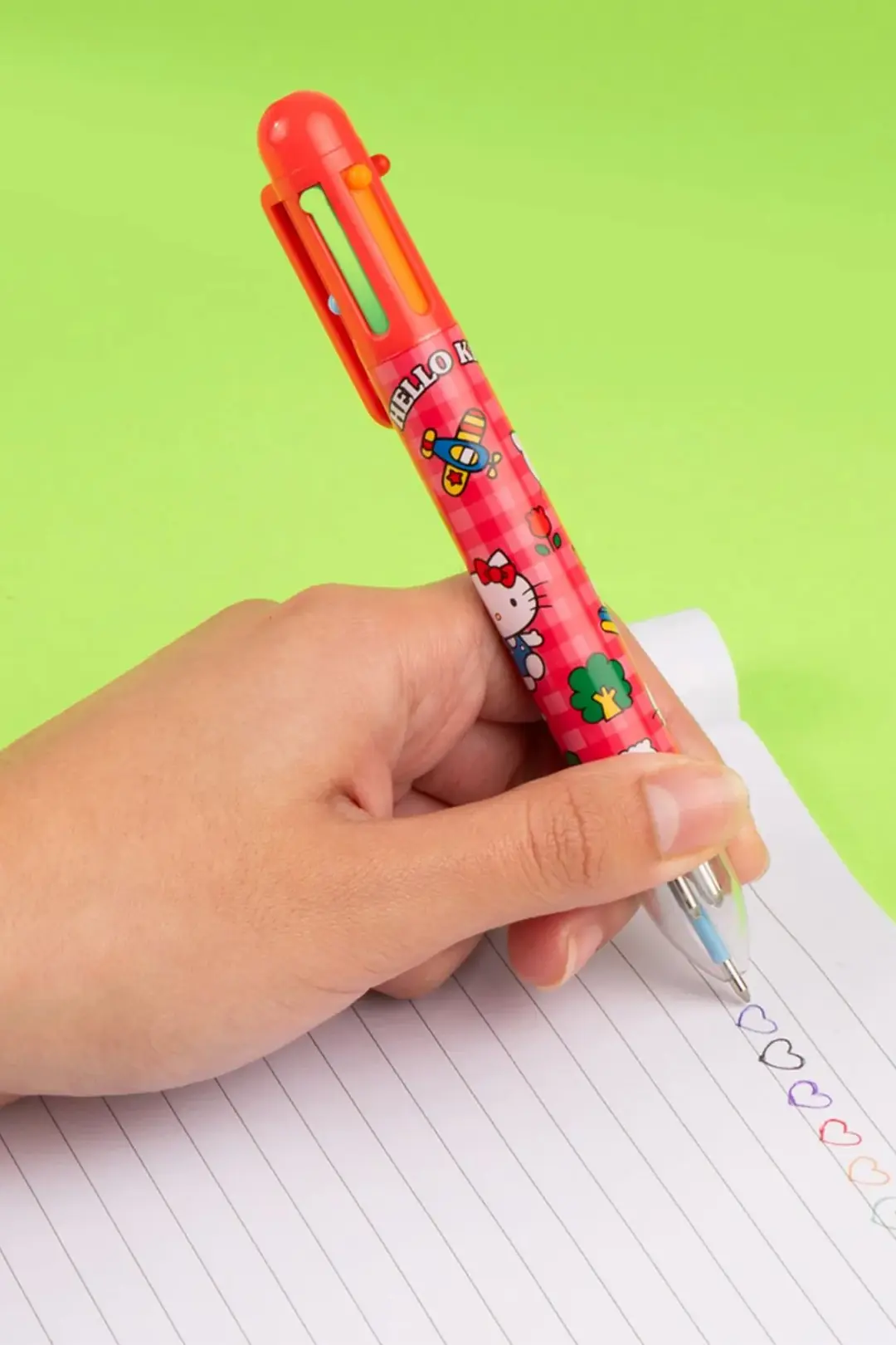 Hello Kitty Lisanslı 6 Renkli Çoklu Kalem