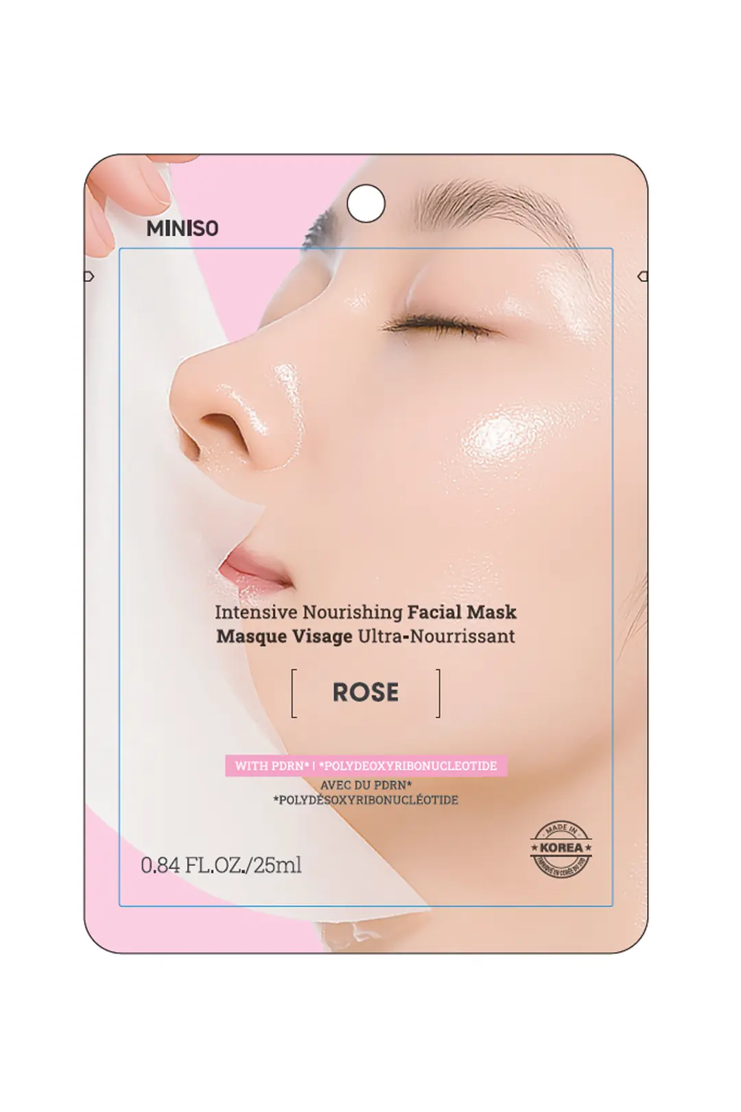 Miniso Lisanslı Yoğun Besleyici Yüz Maskesi – Gül Temalı Kağıt Maske