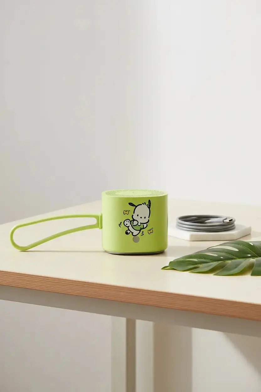 Sanrio Lisanslı Pochacco Taşınabilir Metal Kablosuz Hoparlör