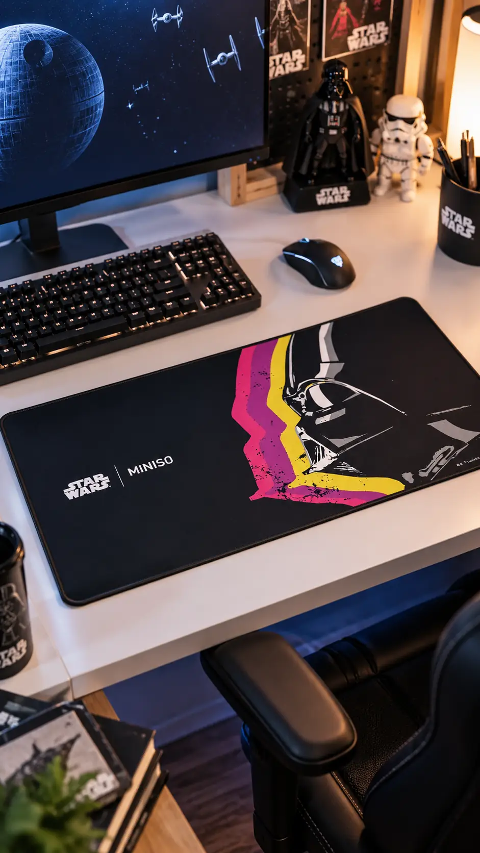 Star Wars Lisanslı Darth Vader Büyük Mouse Pad – Geniş Masaüstü ve Oyun Alanı