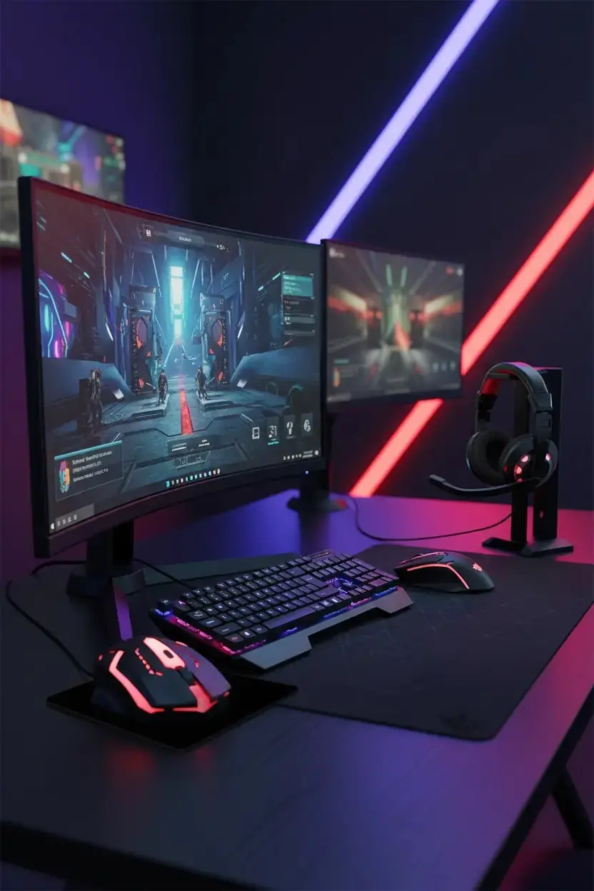 Miniso Lisanslı Işıklı 4 Parça Gamer Seti KM6 – RGB Klavye Mouse Kulaklık ve Mouse Pad Oyuncu Seti 43 Cm