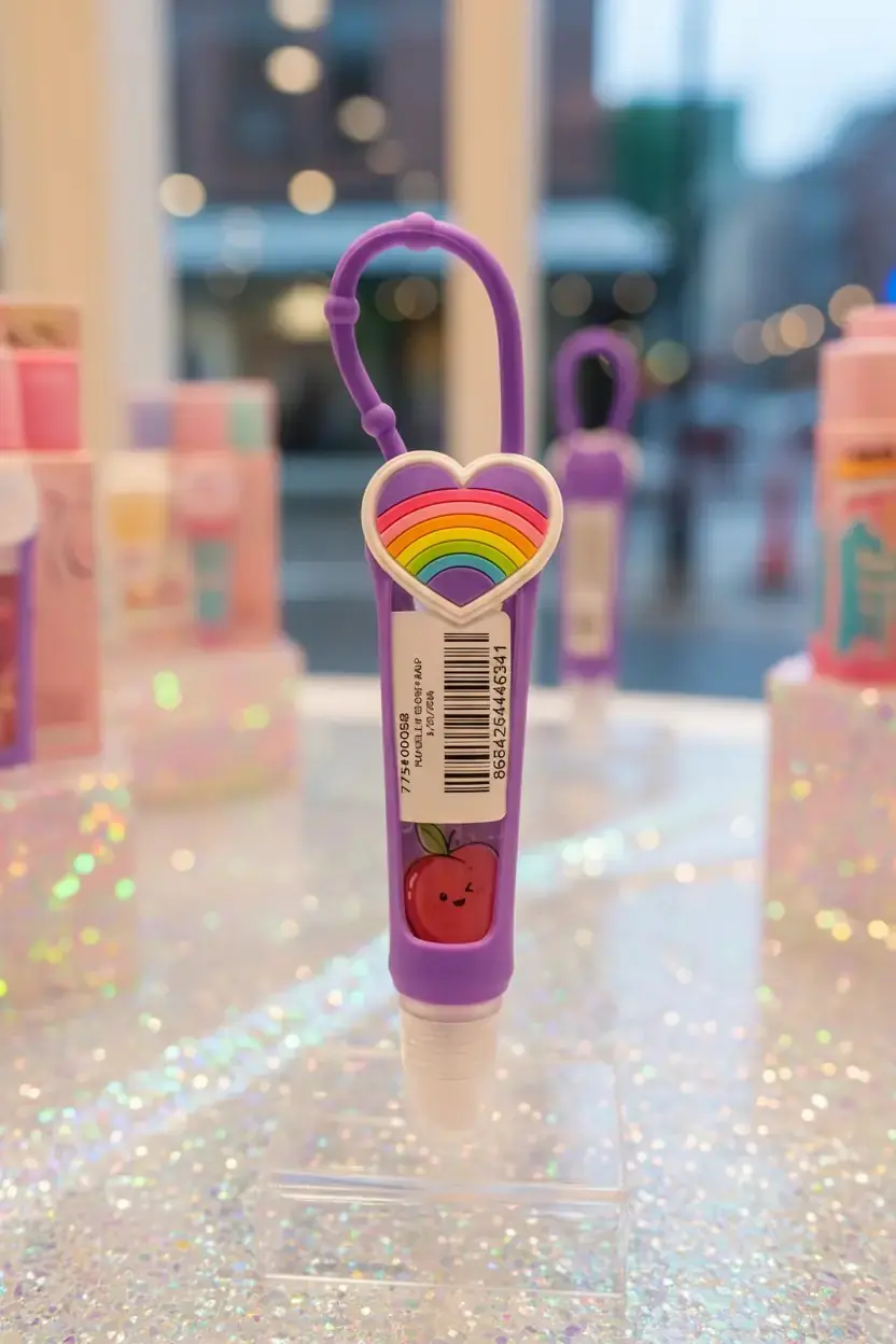 Purgel Lip Gloss Kalp Figürlü – Askılı & Ultra Parlak Dudak Parlatıcısı
