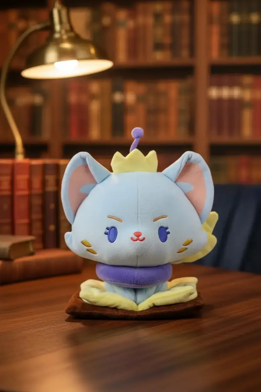 League of Legends Lisanslı Yuumi Oturan Peluş Oyuncak – Yumuşak Koleksiyonluk