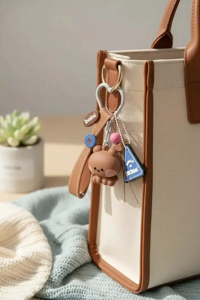 Miniso Lisanslı Minini Koleksiyon Dopamin Oturma Duruşu 3D Anahtarlık – Çanta & Anahtar Süsü