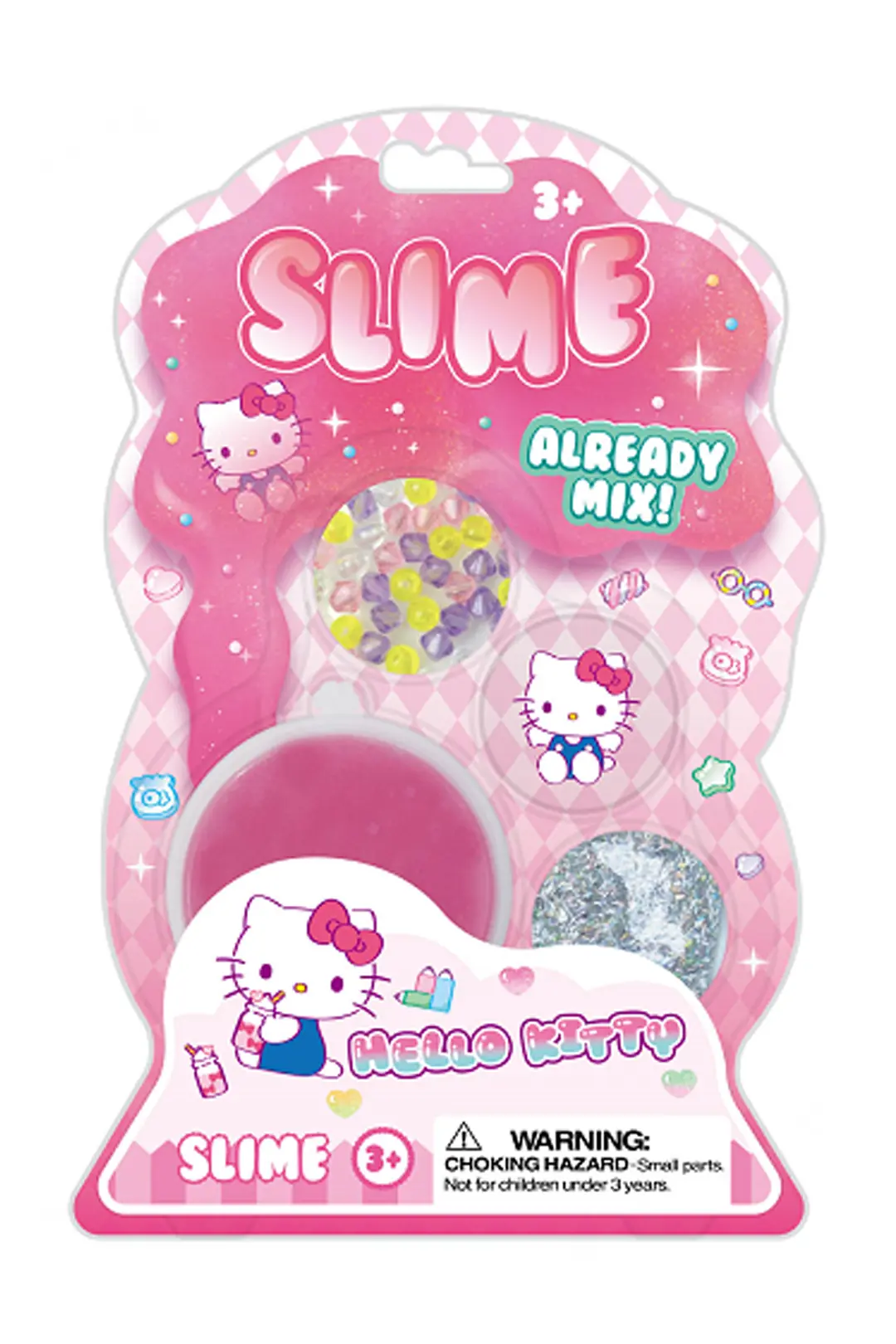 Sanrio Lisanslı Hello Kitty Slime Set – Tek Renk Yumuşak Doku