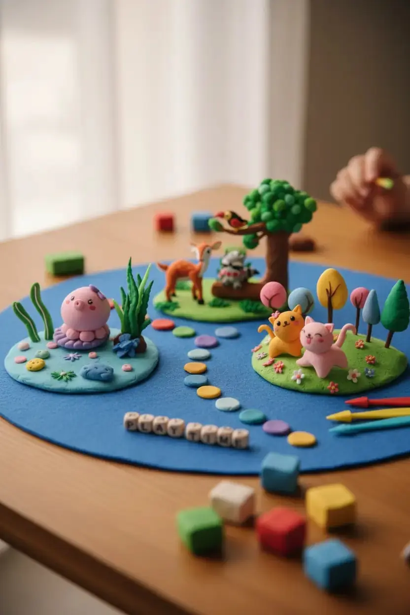 Miniso Lisanslı Hayvanlar Serisi Hafif Kil Modelleme Seti – 3 Çeşitli Model