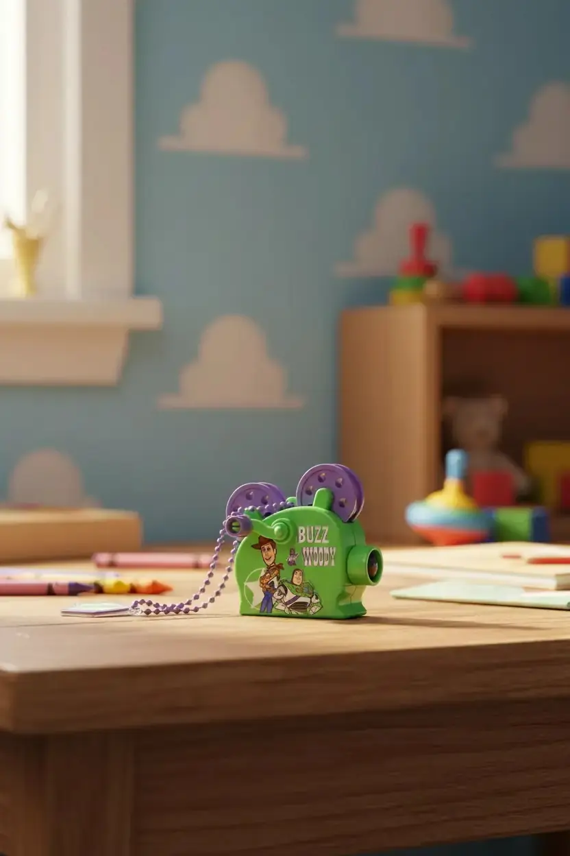 Disney Pixar Lisanslı Toy Story Projektörlü Işıklı Kolye Ucu – Yeşil
