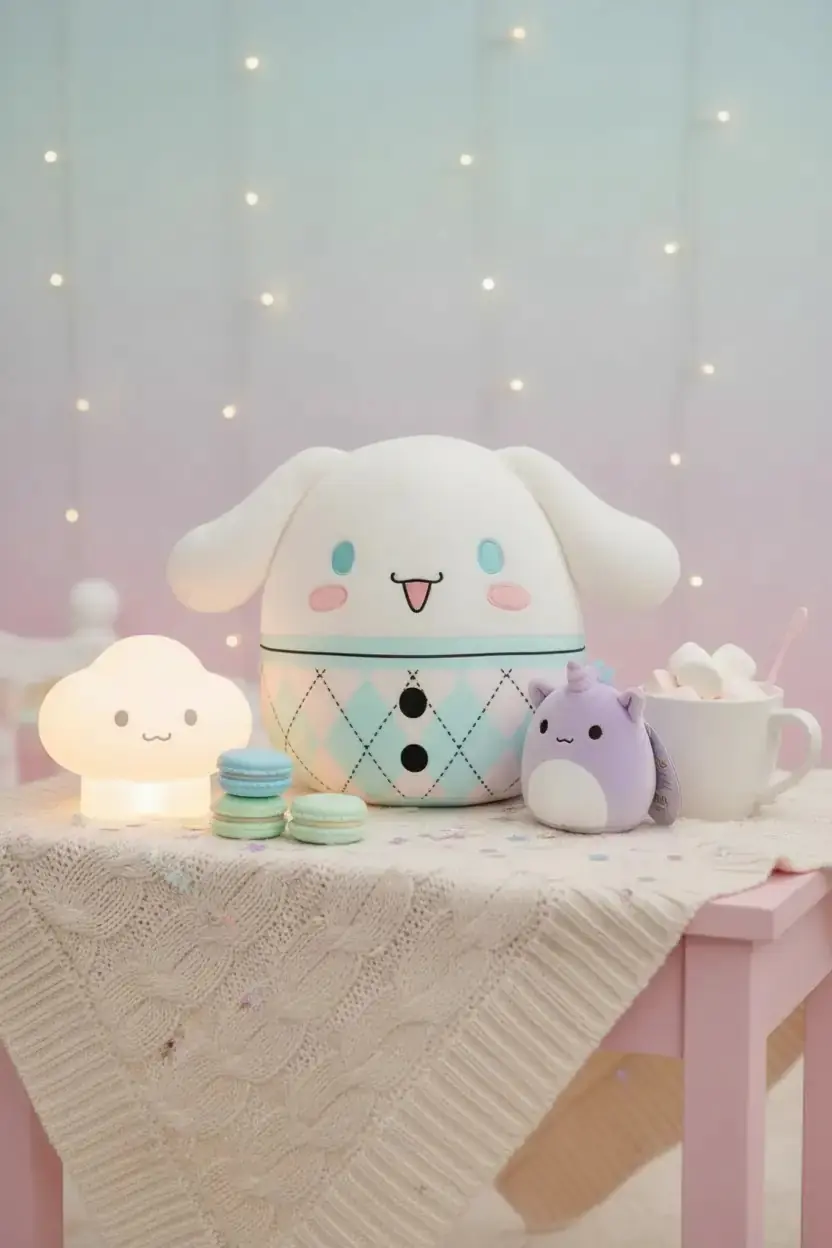 Squishmallows Hello Kitty Serisi Peluş Oyuncak – Yumuşak ve Dekoratif Koleksiyon Figürü