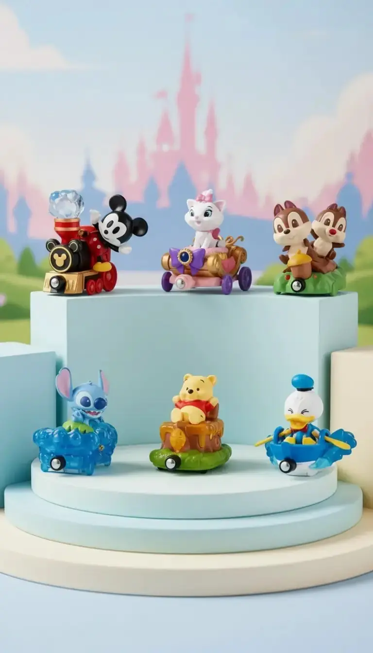 Disney Lisanslı Manyetik Tur Treni Blind Box – Koleksiyonluk Sürpriz Figür
