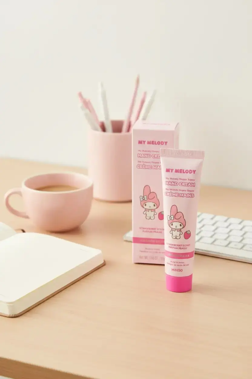 Sanrio Lisanslı My Melody Happy Zappy Besleyici El Kremi – Shea Butter ile Yumuşak Bakım