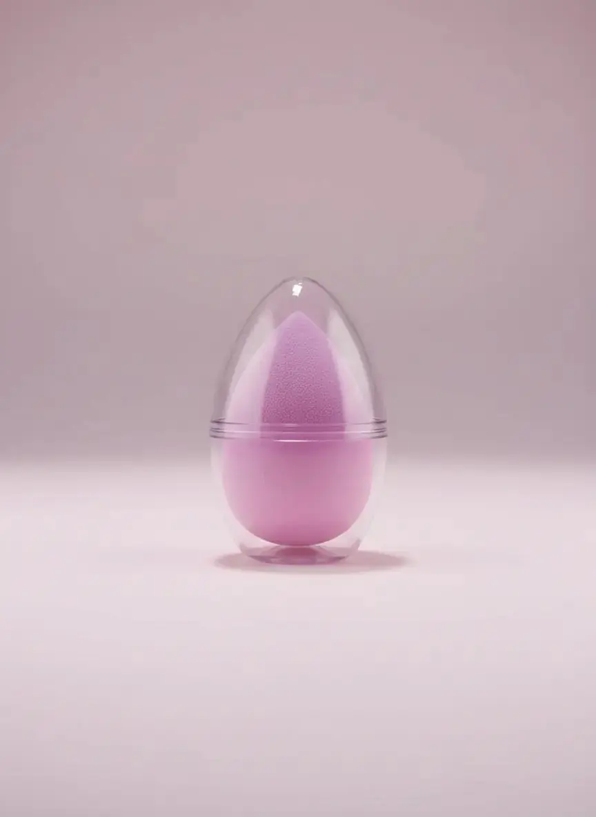 Miniso Lisanslı Yumurta Kapsüllü Makyaj Süngeri Mor – Pürüzsüz Uygulama Beauty Blender