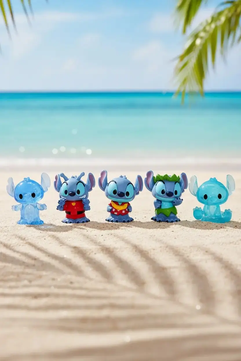 Disney Lisanslı Ooshies Stitch Figür Seti 5’li – Koleksiyonluk Oyuncak