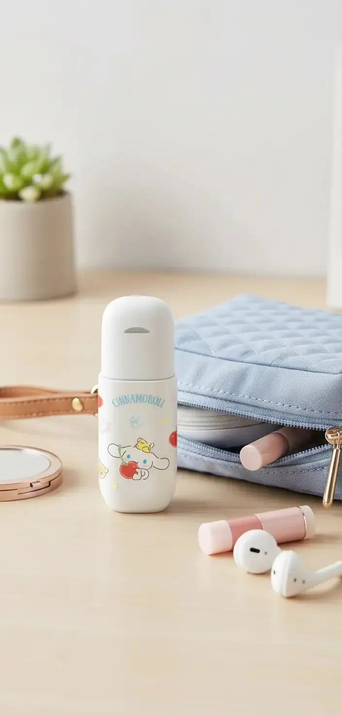 Sanrio Lisanslı Cinnamoroll Kapaklı Mini Seyahat Şişesi 50 Ml Boş Kozmetik Şişesi
