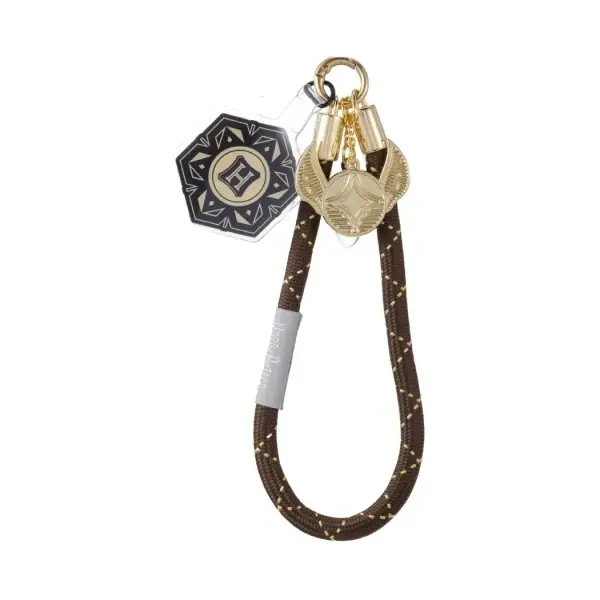 Harry Potter Lisanslı Golden Snitch Metal Rozetli Telefon İpi