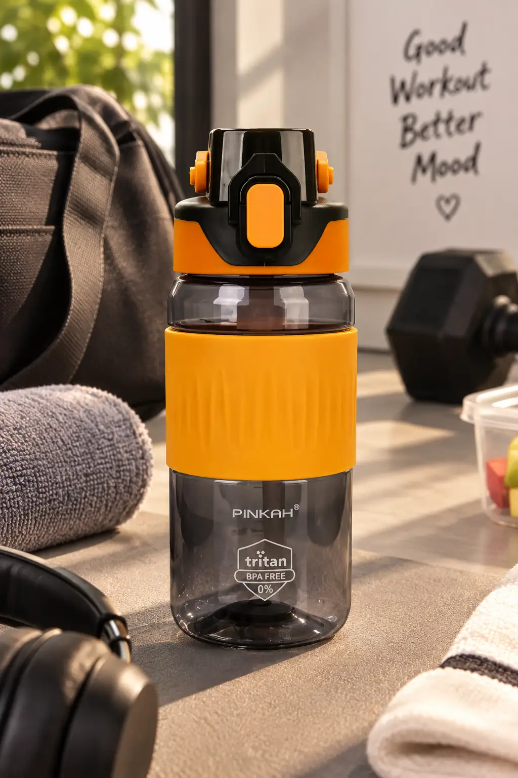 Pinkah Sportif Tritan Matara 540 Ml – Hafif ve Dayanıklı Su Şişesi