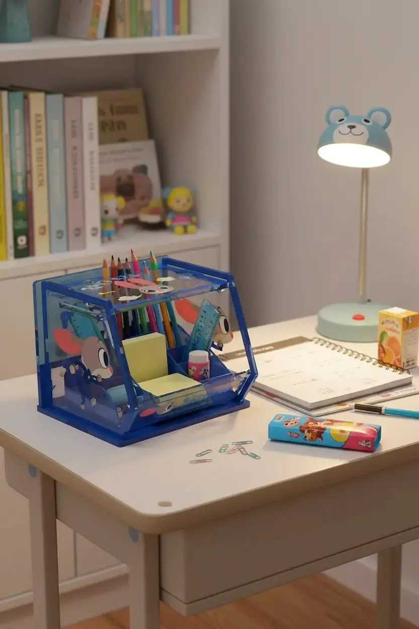 Disney Zootropolis Lisanslı Kapaklı Masa Üstü Saklama Kutusu Akrilik 10.5 Cm