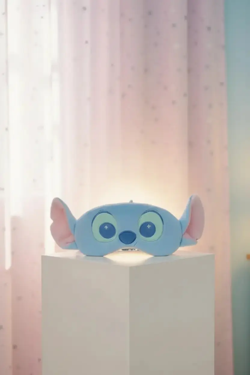 Lilo & Stitch Lisanslı Stitch Peluş Uyku Gözlüğü – Mavi 17 Cm Yumuşak Tasarım