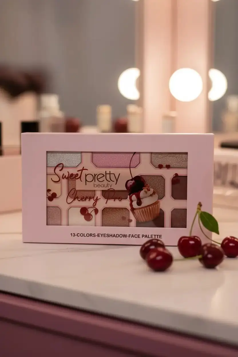 Pretty Beauty Cherry Far Paleti PB-958 – 13 Renkli Göz Farı Paleti