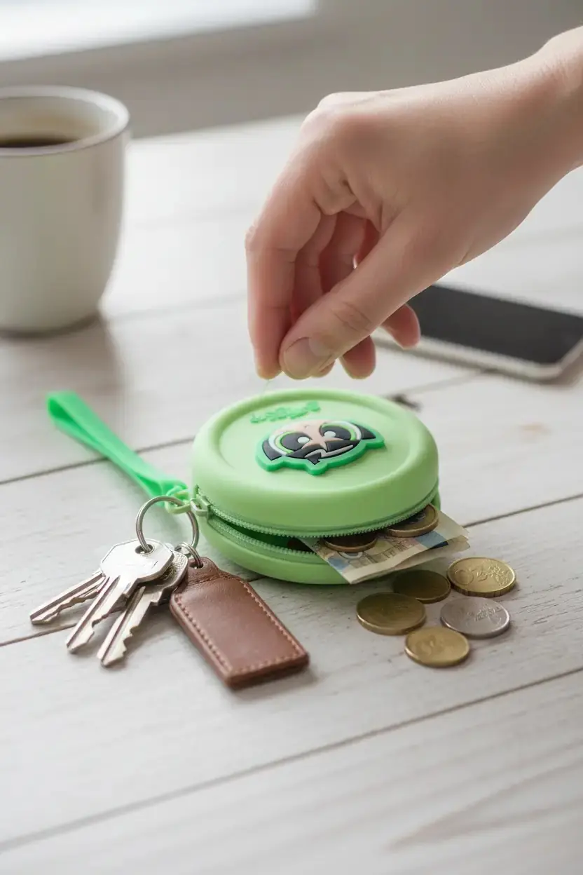 Powerpuff Girls Lisanslı Buttercup Bozuk Para Çantası – Esnek Silikon 10 Cm