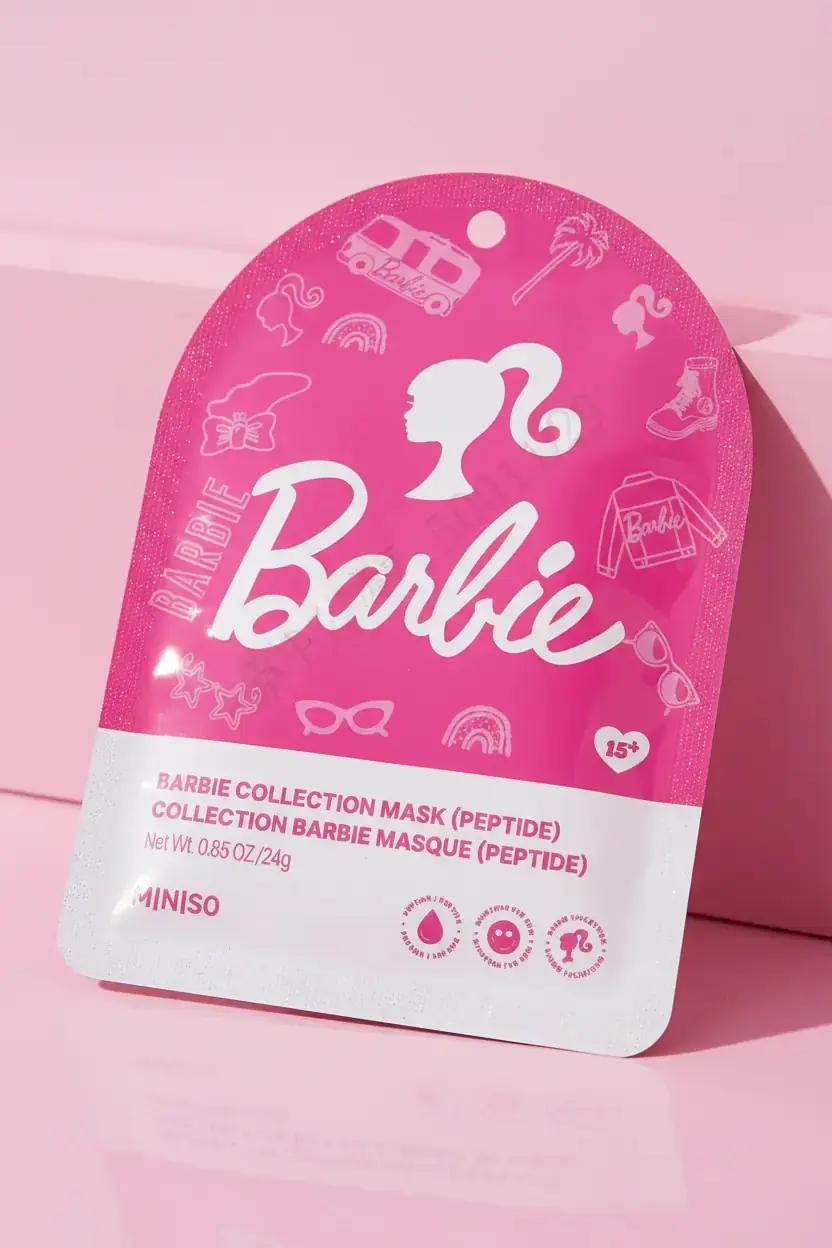 Barbie Lisanslı Kolajen İçerikli Kağıt Yüz Maskesi