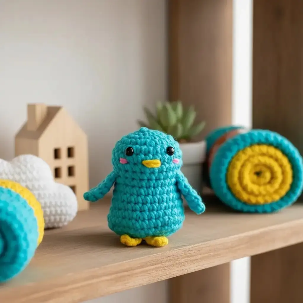 Penguen Figürlü Örgü İpi Seti – DIY Hobi Seti Kolay Başlangıç